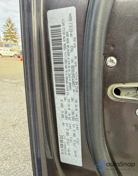 2017 Ram 1500 St из США, поврежденный, VIN 1C6RR7FG5HS726356